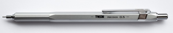 TWSBI Precision Mechanical Pencil, 0.5 mm, silver, retractable tip